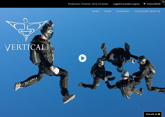 Advertisement for Vertical Freefly Suits Shot by Scottsdale Photographer Craig Amrine