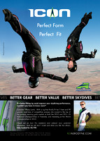 Advertisement for Icon Skydiving Container shot by Scottsdale Photographer Craig Amrine